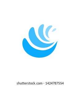 Water Splash Element Logo Icon Vector