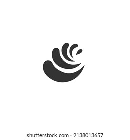 Elemento de salpicadura de agua Icono Vector plano