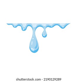 Water splash flat icon. Vector illustration of wet surface, drop shapes. Water symbol elements for creative design