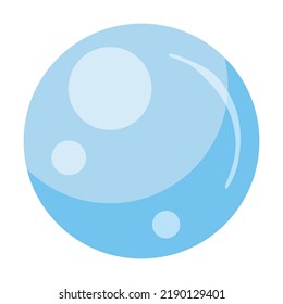 Water splash flat icon. Vector illustration of sea drop shape. Water symbol elements for creative design