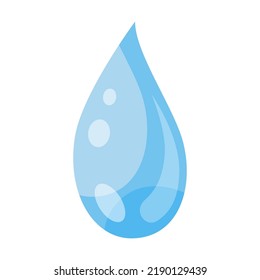 Water splash flat icon. Vector drop shape. Water symbol elements for creative design