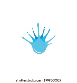 water splash gradient design symbol logo vector