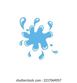 water splash icon element design vector