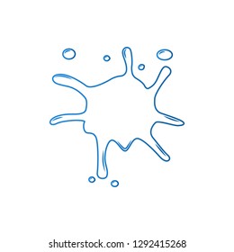 water splash icon. Element of splash for mobile concept and web apps icon. Thin line icon for website design and development, app development