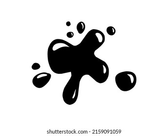 water splash icon flat isolated on clean background black color splash icon concept sign for your web site, mobile, logo, app and ui design splash icon vector illustration