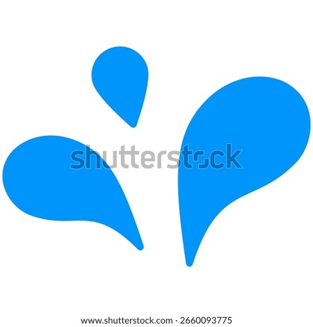 water splash icon in flat style