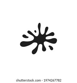 Water splash icon flat vector illustration