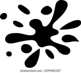 water splash icon isolated on white background