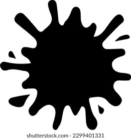water splash icon isolated on white background