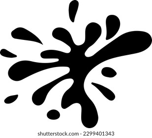 water splash icon isolated on white background