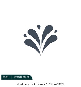 water splash icon logo template vector eps 10