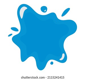 water splash icon on white background