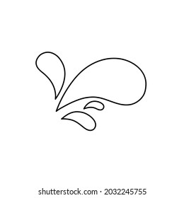 water splash icon vector water drop sign