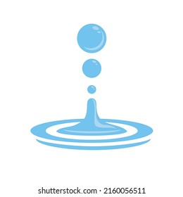 Water Splash  icon vector. drops illustration sign. ocean symbol. sea logo. water source mark.