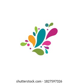 plantilla de diseño de ilustración de vectores de icono de salpicadura de agua