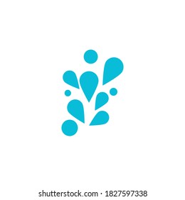 plantilla de diseño de ilustración de vectores de icono de salpicadura de agua