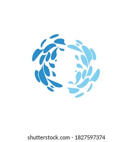 water splash icon vector illustration design template