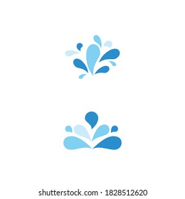 water splash icon vector illustration design template