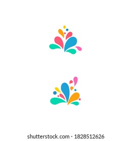 plantillas de diseño de ilustraciones vectoriales de icono de salpicadura de agua