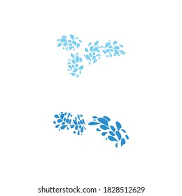 water splash icon vector illustration design templates