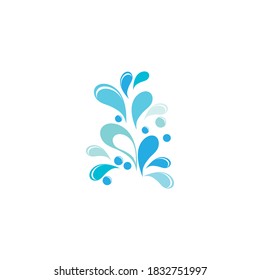plantilla de diseño de ilustración de vectores de icono de salpicadura de agua
