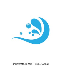 plantilla de diseño de ilustración de vectores de icono de salpicadura de agua