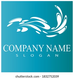plantilla de diseño de ilustración de vectores de icono de salpicadura de agua