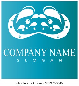 plantilla de diseño de ilustración de vectores de icono de salpicadura de agua