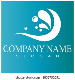 water splash icon vector illustration design template