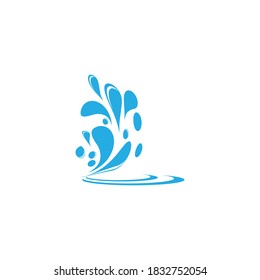 water splash icon vector illustration design template