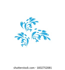 water splash icon vector illustration design template