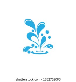 water splash icon vector illustration design template