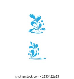 water splash icon vector illustration design template