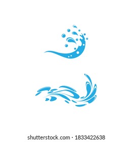water splash icon vector illustration design template