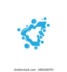 plantilla de diseño de ilustración de vectores de icono de salpicadura de agua
