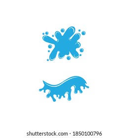water splash icon vector illustration design template
