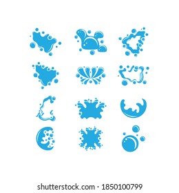 water splash icon vector illustration design template
