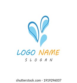 water splash icon vector illustration design template