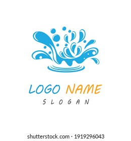 water splash icon vector illustration design template