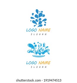 plantilla de diseño de ilustración de vectores de icono de salpicadura de agua