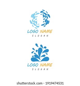 plantilla de diseño de ilustración de vectores de icono de salpicadura de agua