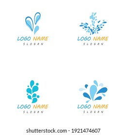 water splash icon vector illustration design template