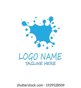 water splash icon vector illustration design template