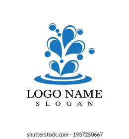 water splash icon vector illustration design template