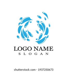 water splash icon vector illustration design template
