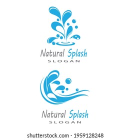 water splash icon vector illustration design template
