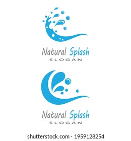 water splash icon vector illustration design template