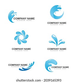 water splash icon vector illustration design template