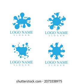 plantilla de diseño de ilustración de vectores de icono de salpicadura de agua