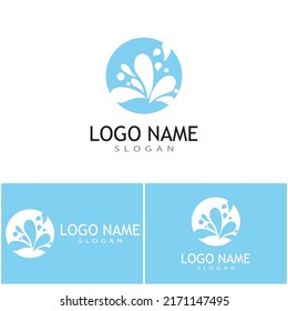 water splash icon vector illustration design template